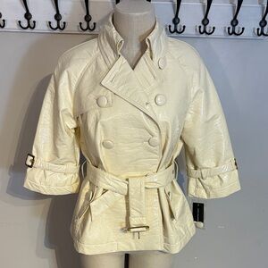 Cream Double-Breasted Women's Jacket nwt retro vintage